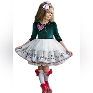 DollCake vintage Christmas treats for Santa dress for girls